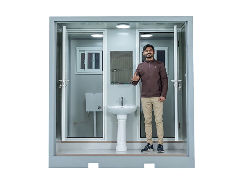 দুই-ব্যক্তির আউটডোর পোর্টেবল টয়লেট