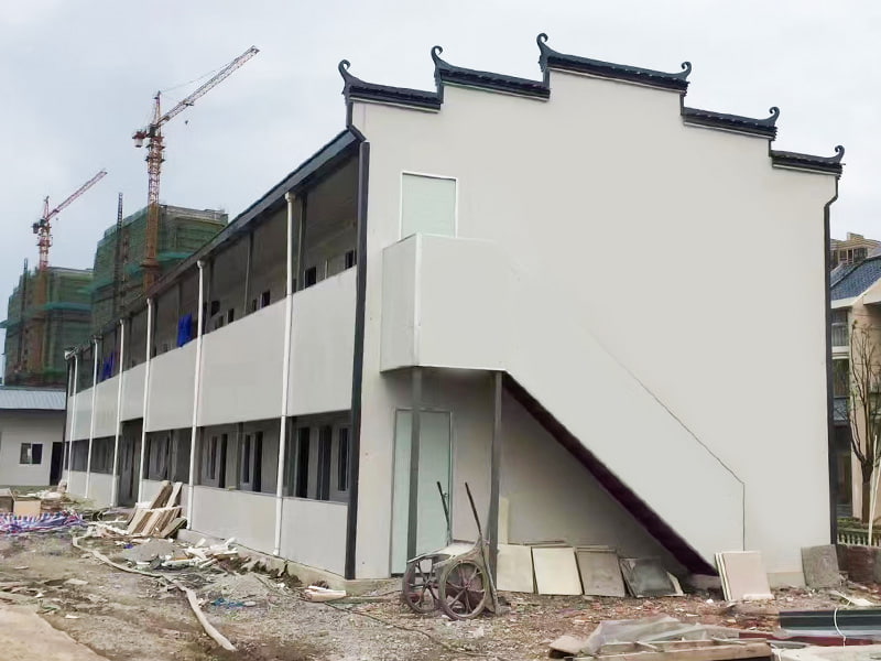 ছাদের কভার সহ কে-টাইপ মডুলার হাউস